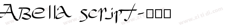 ABella script字体转换